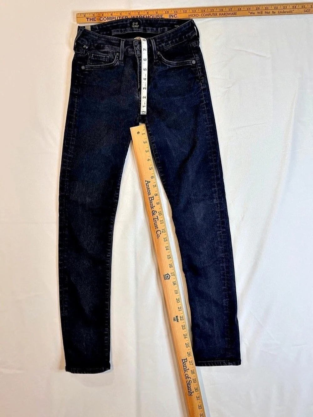Citizens of Humanity Arielle Mid Rise Skinny Jeans – Black – Size 26 - Picture 7 of 8